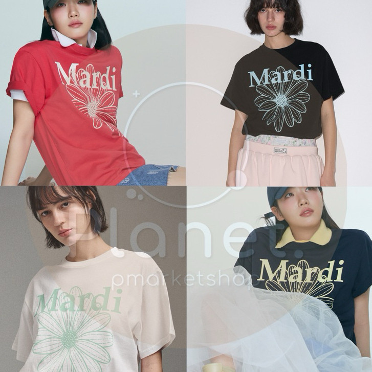 ♞[พร้อมส่ง] เสื้อ Mardi Mercredi สีใหม่! ลาย Flowermardi ของแท้ %