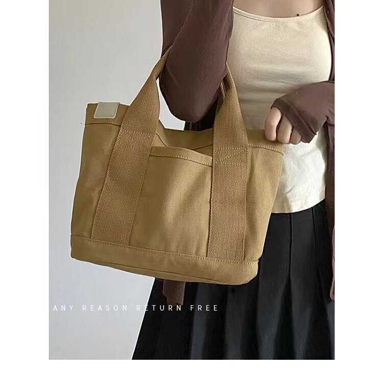 ❤ กระเป๋ากระเป๋าถือผู้หญิง Tote ผ้าใบ Alisa Sonya