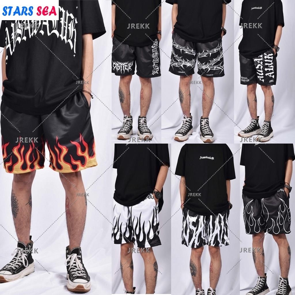 กางเกงขาสั ้ นถนนพิมพ ์ ลาย AUSAWALUK Modern Street Style ( มีให ้ เลือกหลายแบบ
