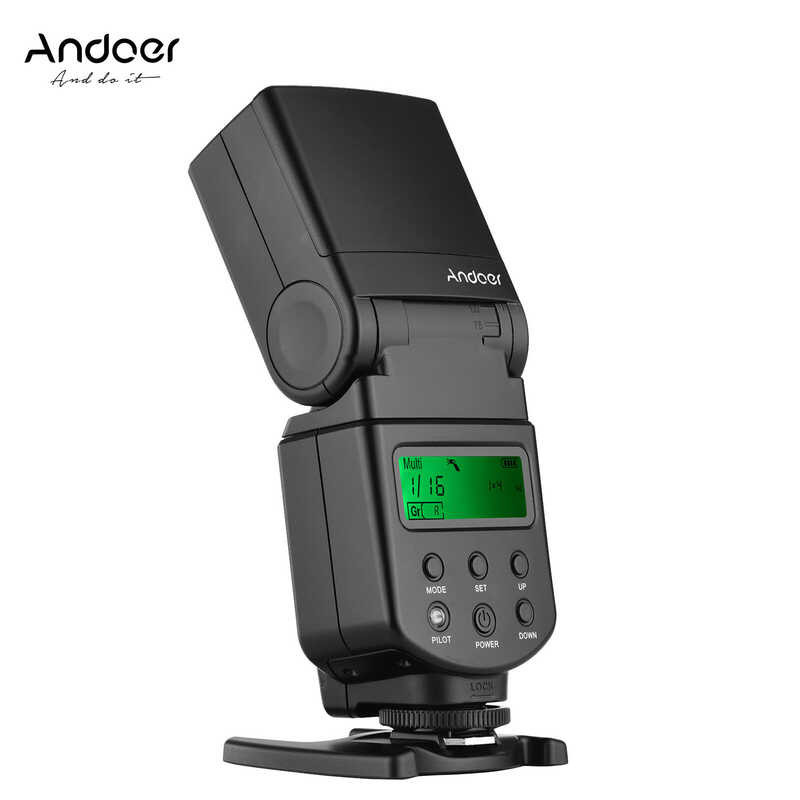 สากลแฟลช Speedlite Andoer GN40 LED ปรับได้ไฟ-อุปกรณ์เสริมไฟถ่าย