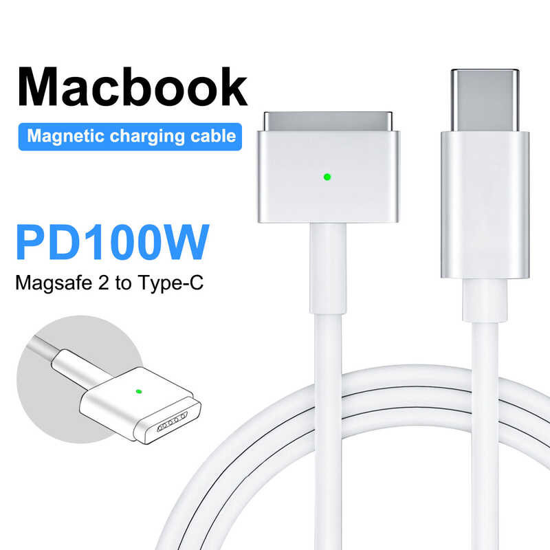 for GUUGEI 87W Laptops / Charging USB C TypeC To Magaf 1/2 Cable Cord 1.8M For (book) Pro Air 100W  