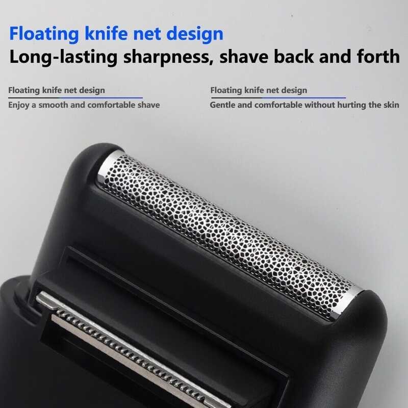 ❤ VGR Reciprocating Men 'S Twin Blade Waterproof Cordless Razor USB Rechargeable Hine Shaving Bar