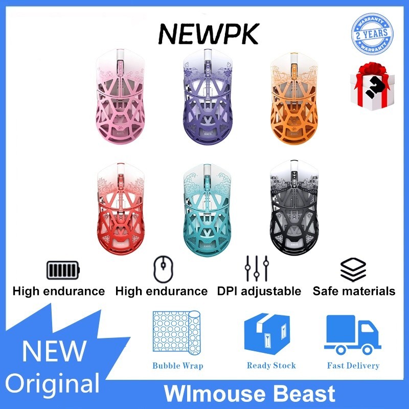 Wlmouse Beast X เมาส์แมกนีเซียมอัลลอย น้ําหนักเบา เซนเซอร์ 3395