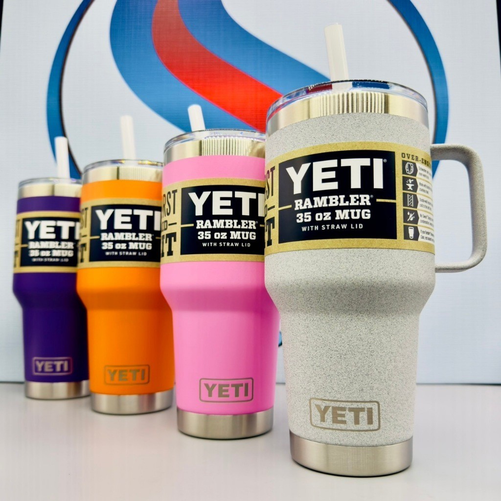 ♞,♘,♙แก้วเยติของแท้ %  YETI RAMBLER 35oz MUG  ( ชุดฝาหลอด )  โปรดอ่านรายละเอียดให้ครบ