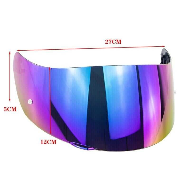 ❤ 1Pc Motorcycle Full Face Helmet Lens Visor Helmets Glasses With Pin Lock For AGV K3sv K5
