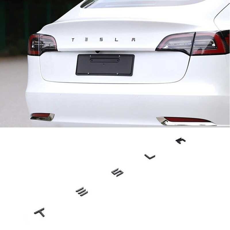 ❤ Car Back Trunk Replacement Letters Sticker Replace English Alphabet Emblem Stickers For Tesla 3