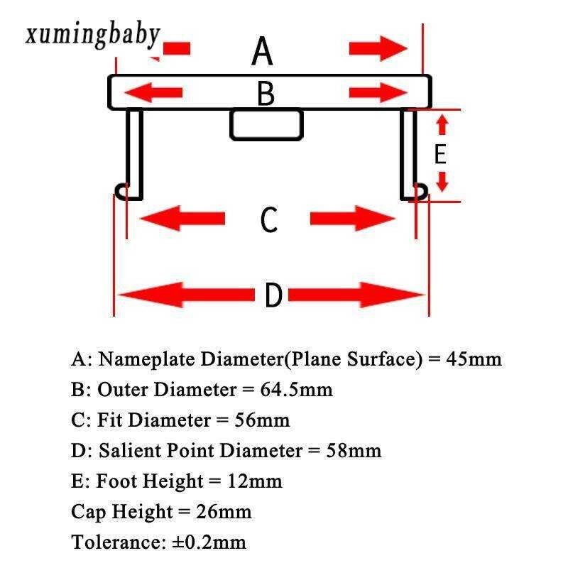 ❤ Xuming 4Pcs Emotion Racing Wheel Hubcaps For Rims 64.5Mm Od & 56Mm Id Work Center Cap Rim Co