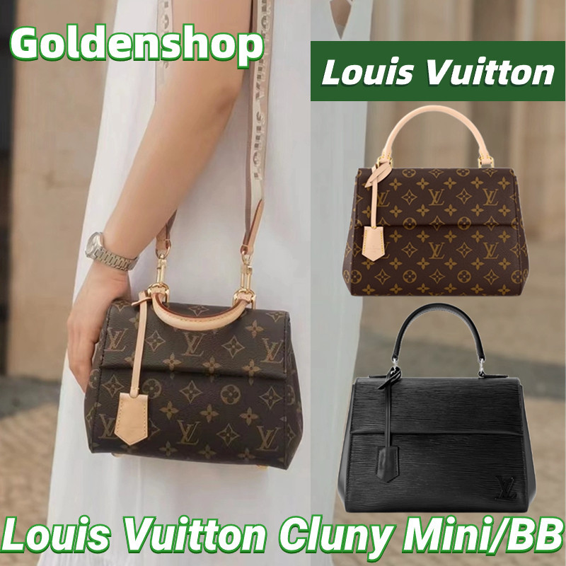 ♞,♘,♙หลุยส์วิตตอง Louis Vuitton Cluny Mini/BB Bag กระเป๋า