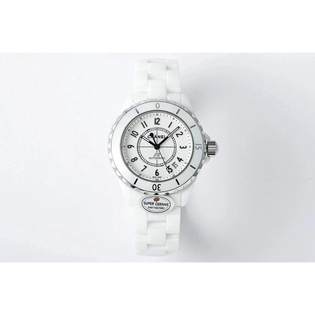 East Super เซรามิค-ช ่ อง J12 Series 38 นาฬิกาข ้ อมือนาฬิกาเส ้ นผ ่ านศูนย ์ กลาง 38 Unisex Size,