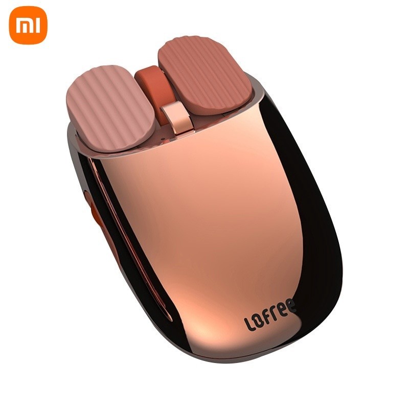 Xiaomi LOFREE Rose Gold Bloom Wireless Bluetooth Mouse Computer Notebook Convenient Office Games เม