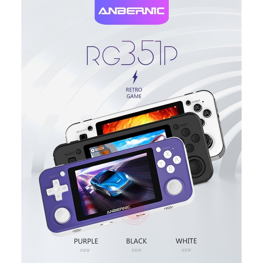 ANBERNIC เกมคอนโซล Rg351P Ps1 Rk3326 64g หน้าจอ 3.5 นิ้ว Ips แบบพกพา