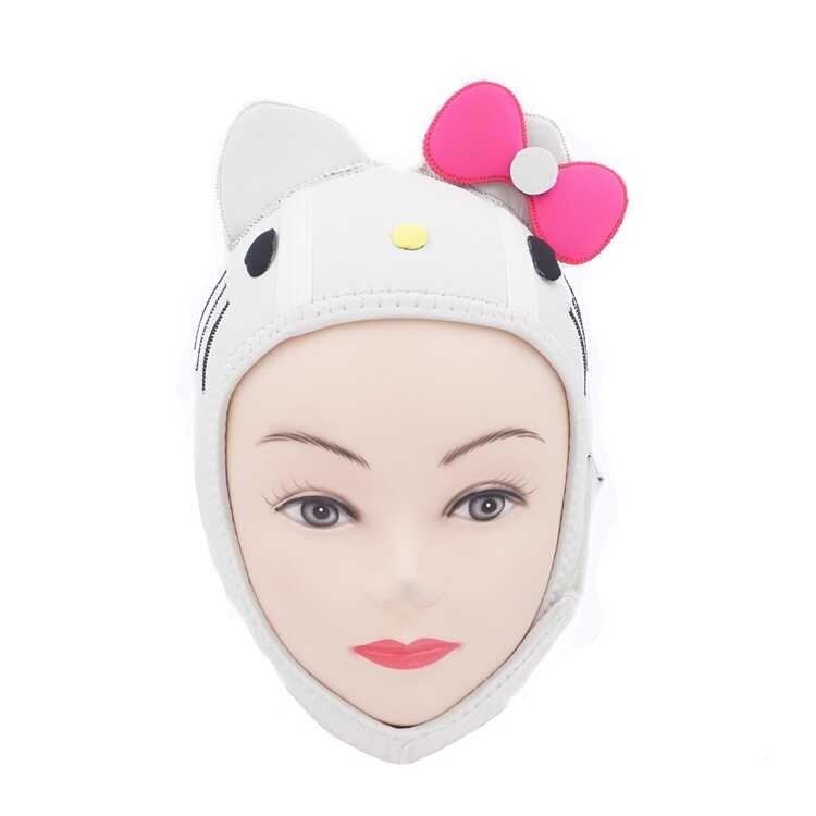 Diving Hood Tooke Neoprene White Hello Kitty