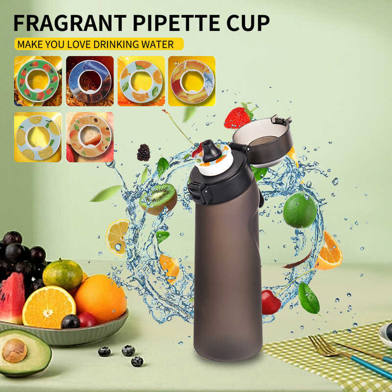 Life [1 Pearly bottle+6 pods] 550ml/650ml Air Up Bottle Fiess Fragrance Tritan Silicone Material Wa