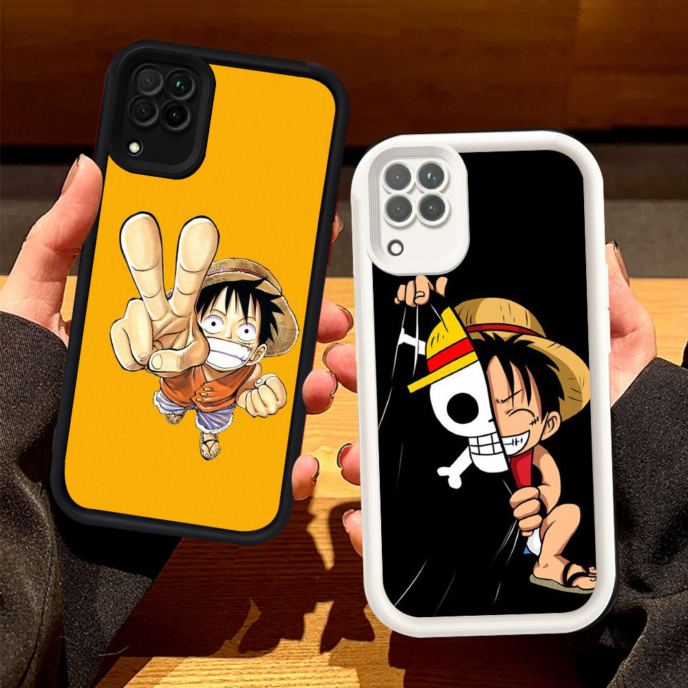 เคสสําหรับ Samsung Galaxy A12 A22 5G J2 J7 Prime Pro J4 J6 Plus เคสซิลิโคน H-71 One Piece Luffy