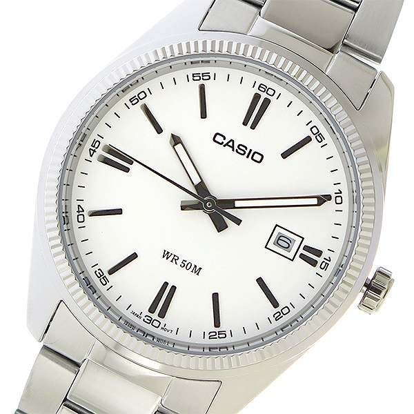 



 ♞CASIO นาฬิกาข้อมือ CASIO รุ่น MTP-1302D-7A1VDF วัสดุสเตนเลสสตีล สีขาว