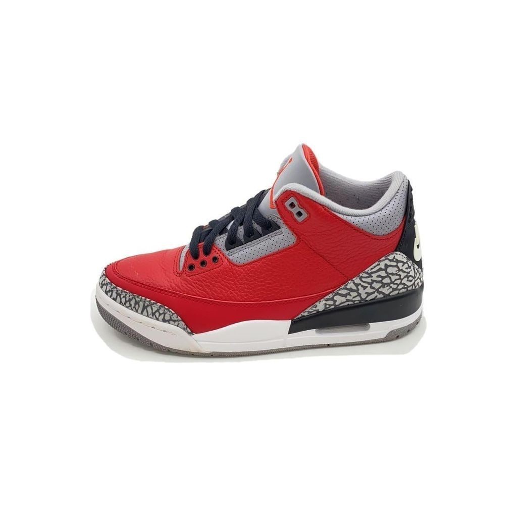 Nike รองเท้าผ้าใบ Air Jordan 3 Low 6 25 9 สีแดง 25.5 ซม. มือสอง
