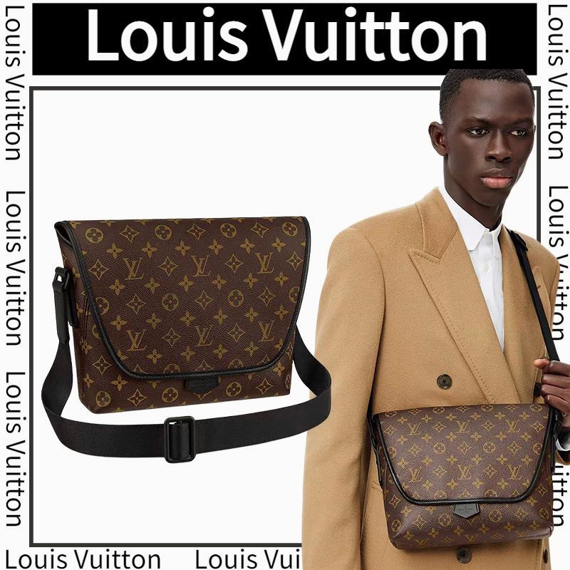 ♞หลุยส์วิตตอง/LouisVuitton messenger bag / กระเป๋าสะพายข้างผู้ชาย / กระเป๋าสะพายข้าง / ใหม่! ! ของแ