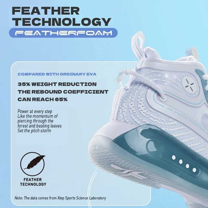 Δ รองเท้าบาสเก็ตบอล Xtep รองเท้าผู้ชายเจเรมีหลินชนรอง