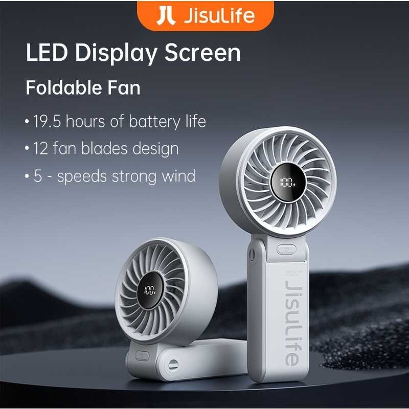 Official Xiaomi YouPin Store JISULIFE พัดลมแบบพกพา พัดลมมือถือแบบพกพา