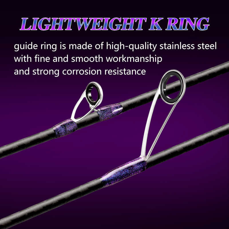 【Nya】1-8G 2-7Lb 1.38M/1.5M/1.68M/1.8M Ultra-Light Solid Tip Bait Casting/Spinning Fishing Light M