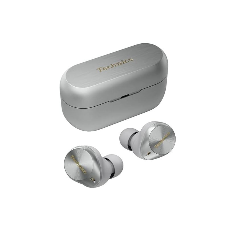 Technics Wireless Earphones EAH-AZ80-S Silver, Bluetooth, Noise-Cancelling, 3-Device Multipoint, IP