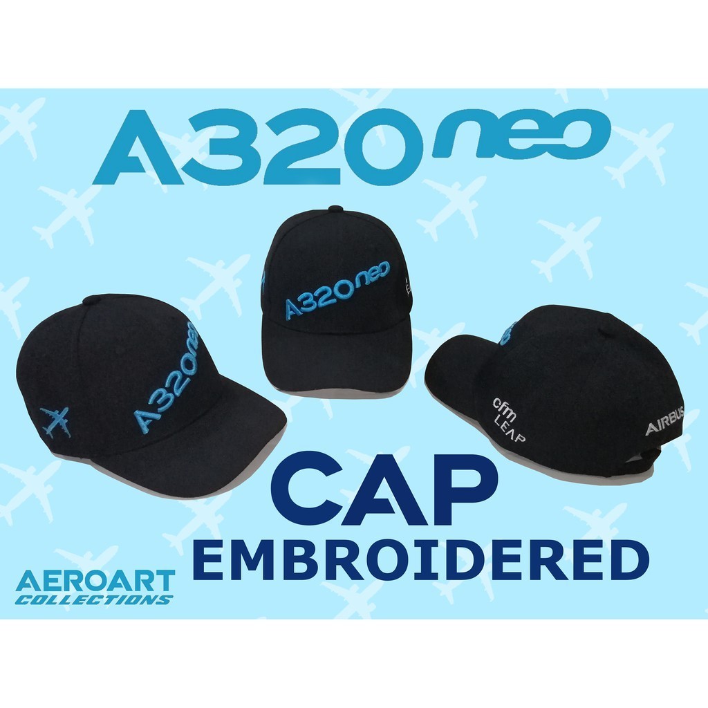 Cap Airbus A320 NEO หมวกเบสบอลปักลายฟรีไซส์