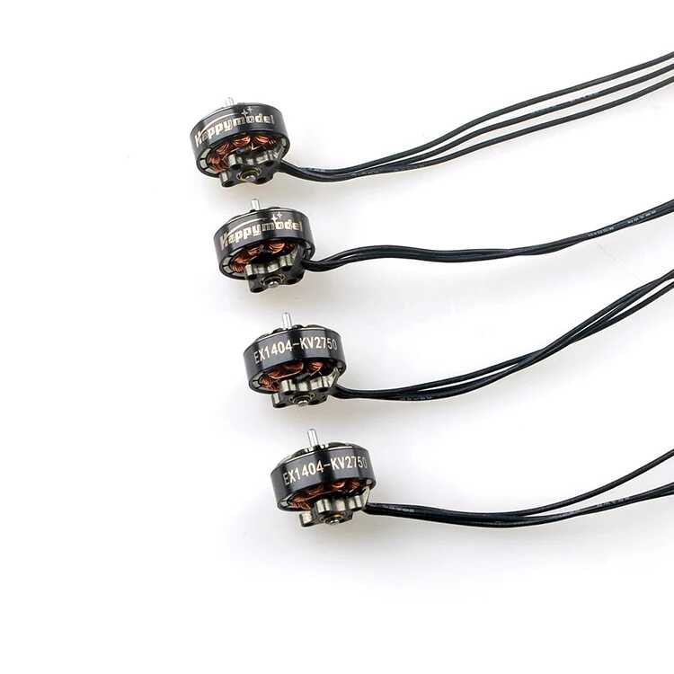 ❤️ 4Pcs Happymodel Ex1404 1404 Kv4800 3S Kv2750 Kv3500 4S Brushless มอเตอร์1.5มม.สำหรับสำหรับแข