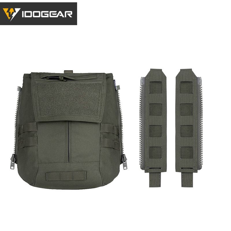 Idogear Tactic กระเป๋าเป้สะพายหลังซิปอะแดปเตอร์เบอร์ 10 สําหรับ FCSK3.0 JPC2.0 AVS CPC Tactic เสื้อกั๊ก Tactic อุปกรณ์เสริมกระเป๋าชุด 3531