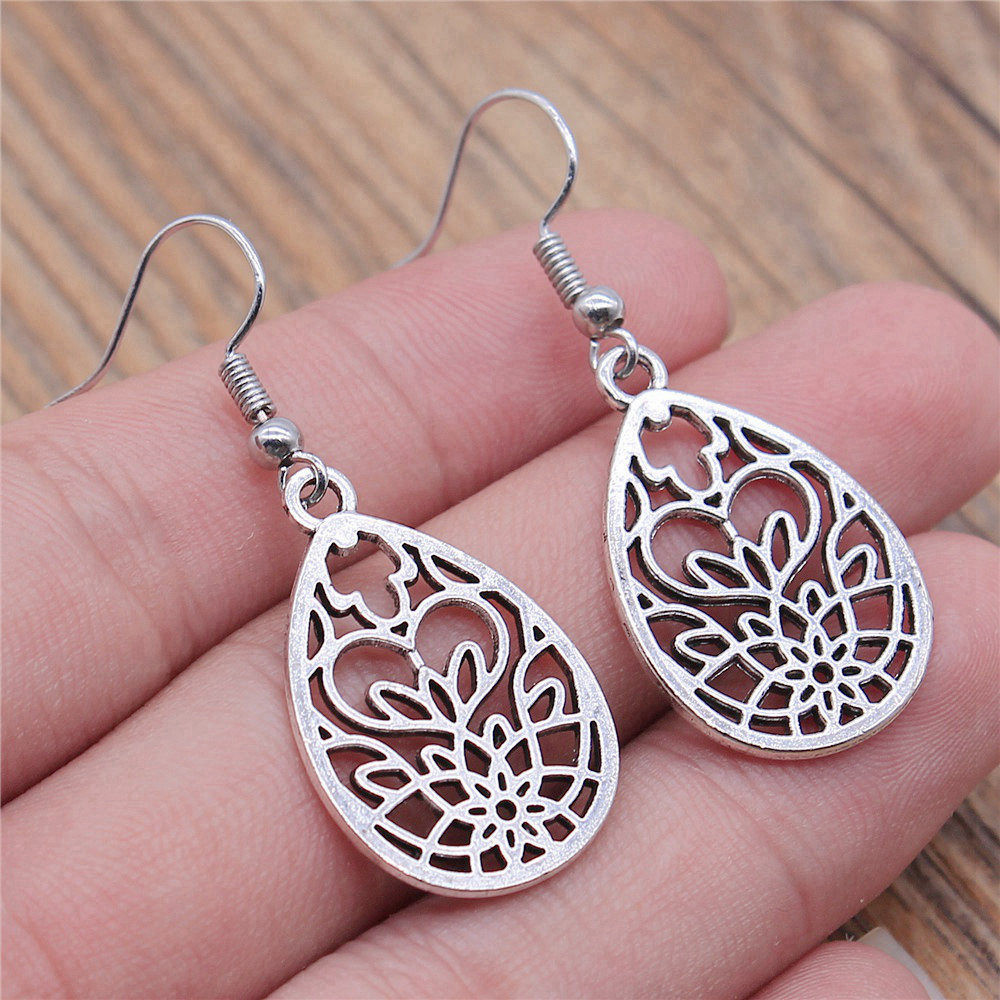 Geometric Water Drop Circle Drop & Dangle รูปที่ 7