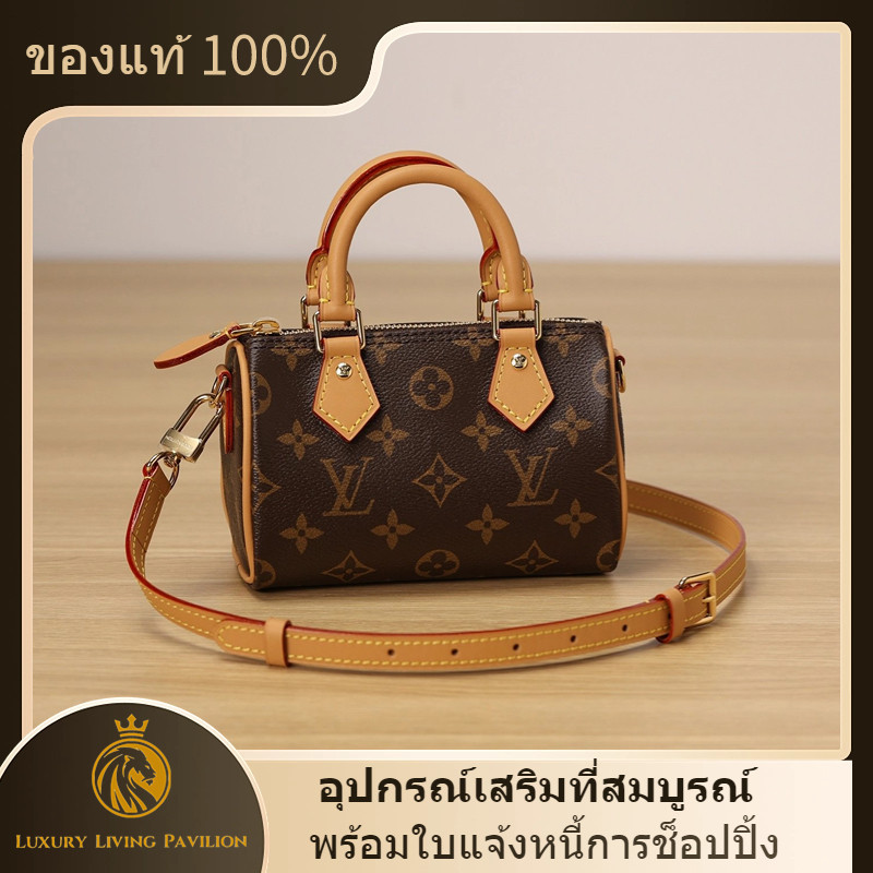 ♞,♘,♙ซื้อในฝรั่งเศส ใหม่! Louis Vuitton! NANO SPEEDY กระเป๋า! กระเป๋าสะพาย