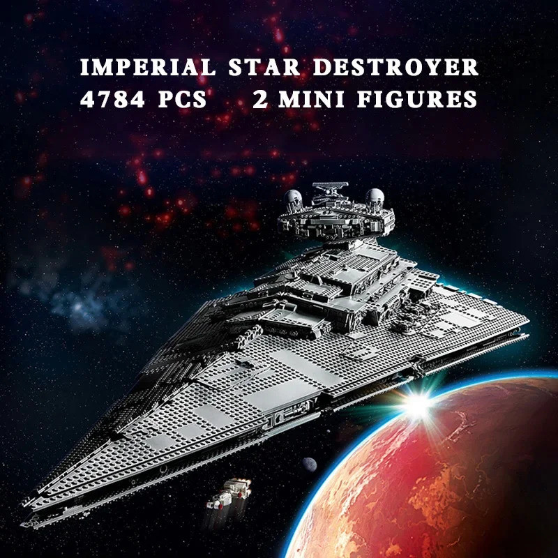 UCS Imperial Star Destroyer Compatible 75252 Building Blocks Bricks Toy Super Great Ultimate Weapon Spacecraft Christmas