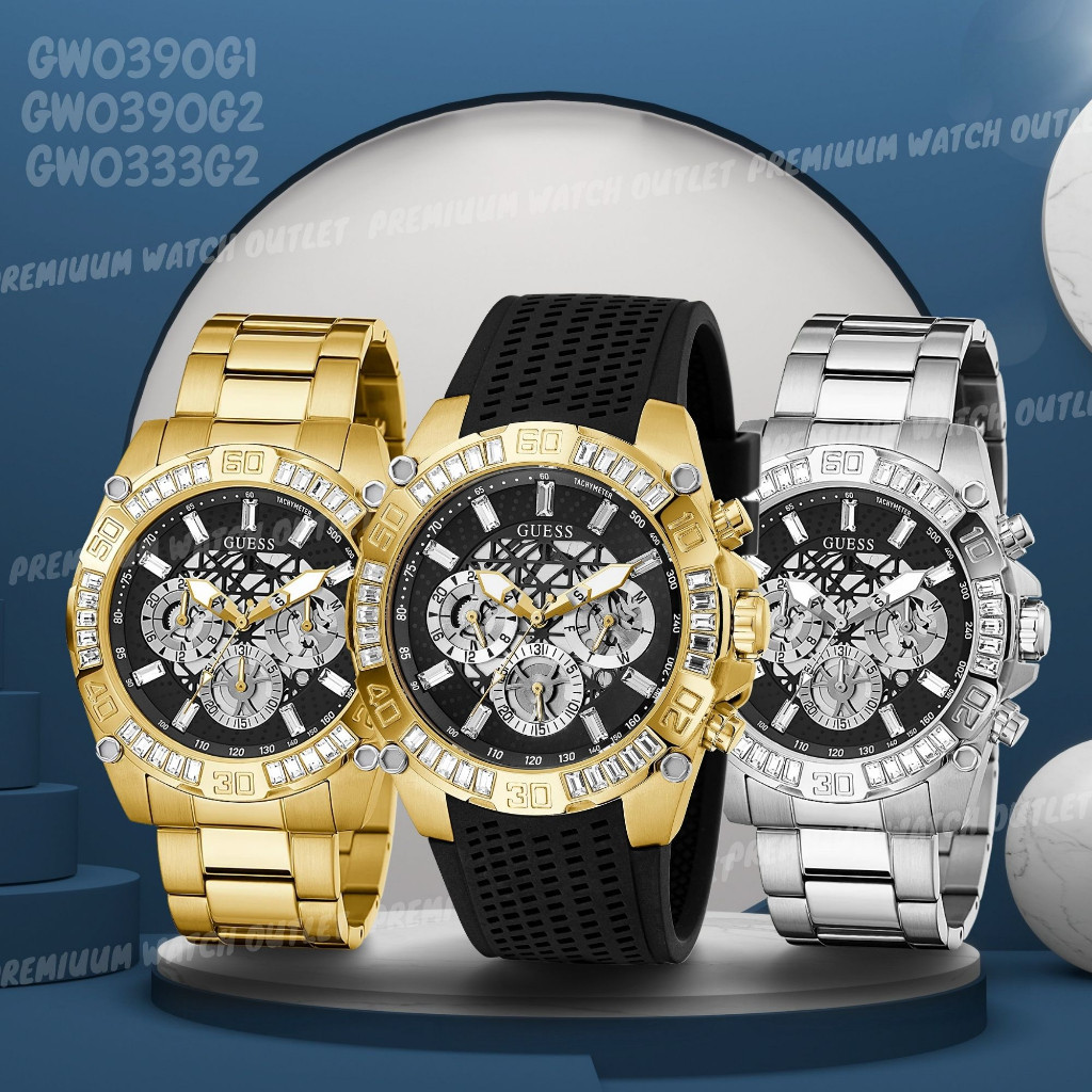♞OUTLET WATCH นาฬิกา Guess OWG360 นาฬิกาผู้ชาย แบรนด์เนม  Brandname Guess Watch รุ่น GW0390G1 GW033