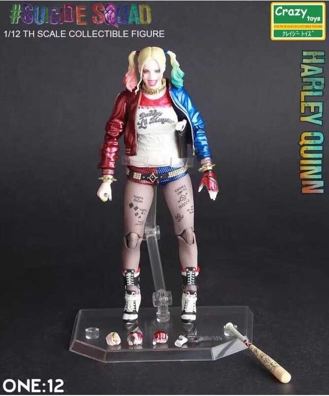 Quinn Harley &amp; Joker Articulated Action Figure Collectible Toy 7Inch 18Cm