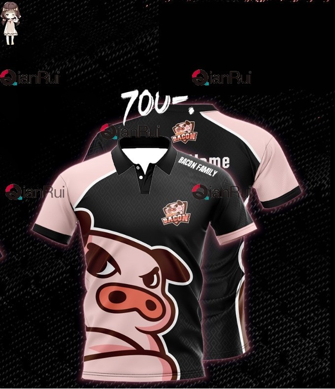 BACON&KFC&PANDA FOODS #STAY HUNGRY Custom name shirt. 01(ชื่อส่วนบุคคลที่กำหนดเองฟรี)