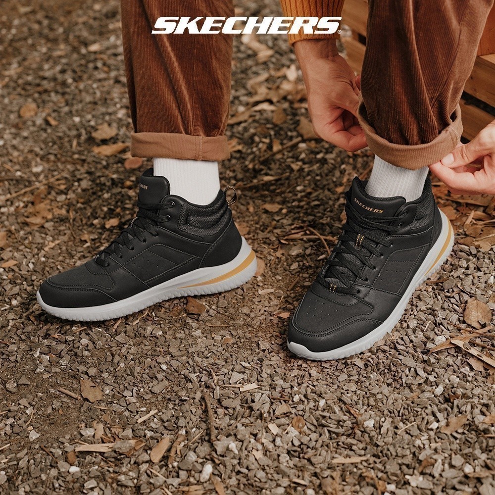 Skechers สเก็ตเชอร์ส รองเท้า ผู้ชาย Usa Street Wear Delson 3.0 Shoes - 894262-BLK