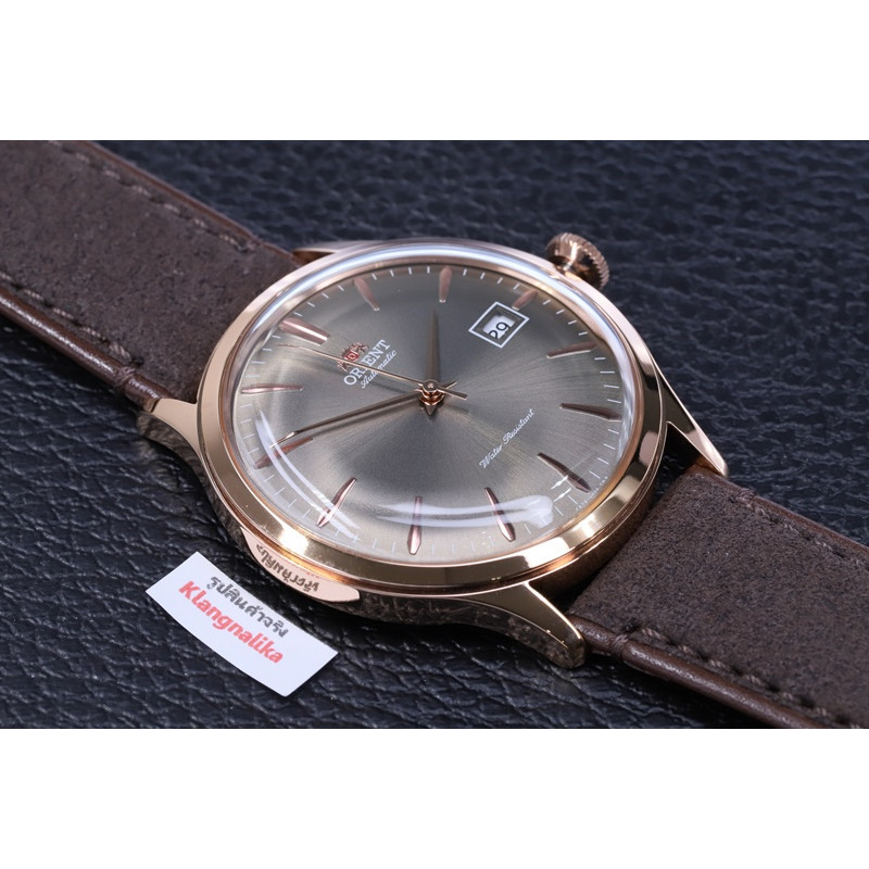 ♞,♘(แถมเสื้อยืด ORIENT)  นาฬิกา Orient Bambino Automatic รุ่น RA-AC0P04Y (42มม.)