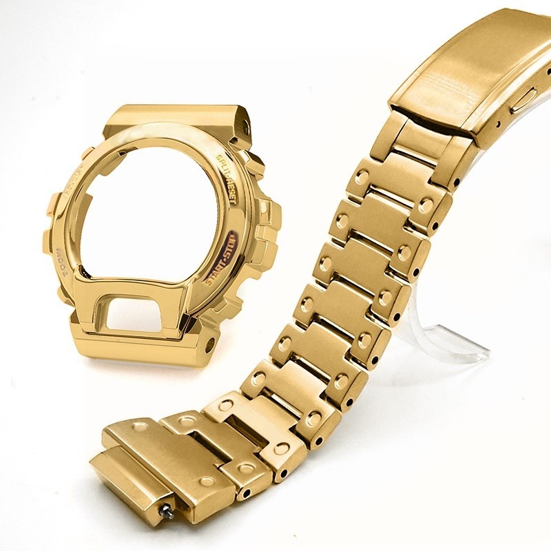 Stainless Steel Protective Watch Strap Bezel For DW-6900 Series Case  DW-6900SLG-1 DW-6900SN-1 DW-6