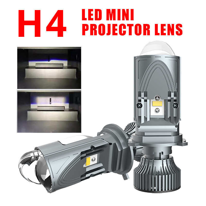 H4 mini 2pcs lens 10000LM LED headlights