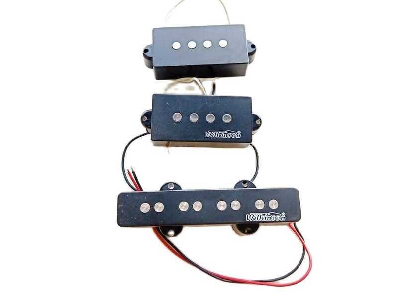 Wilkinson Bass Pickups Premium PJ V Jazz Bridge P Bass Pickup Set 4-String WPB WJB Pickups ickup    