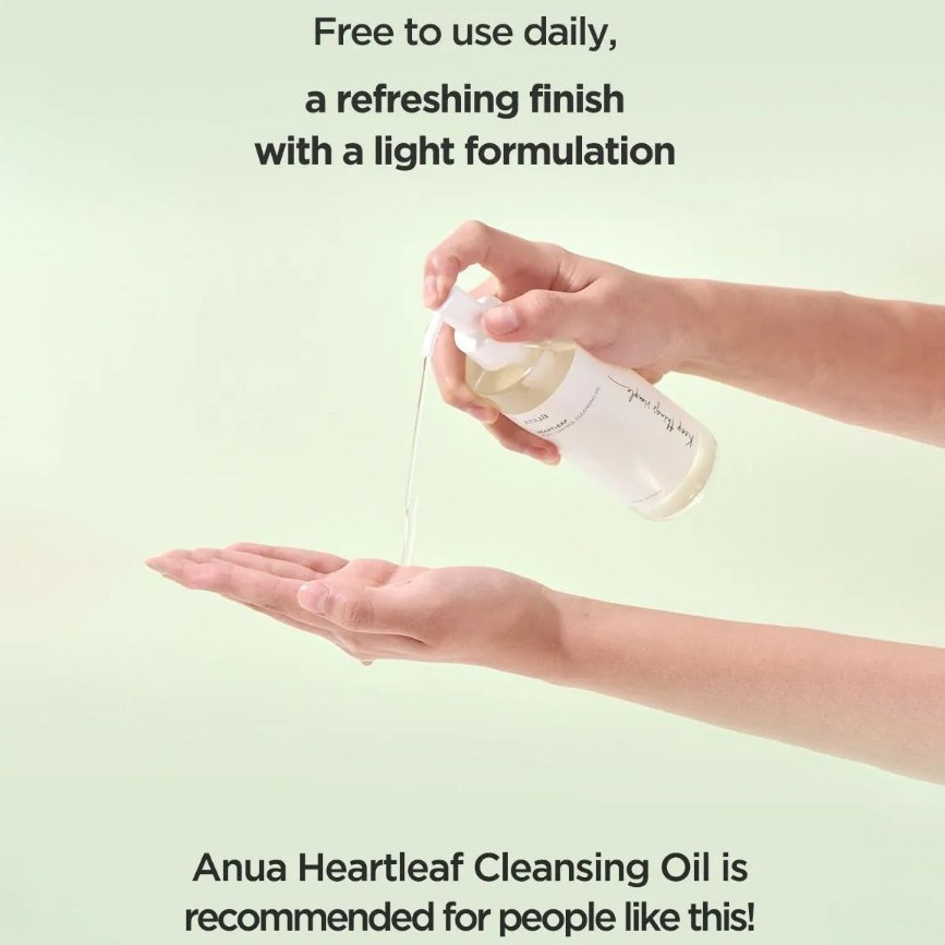 ♞,♘,♙Anua Cleansing Oil Heartleaf Pore Control 200ml +Anua Cleansing Foam Heartleaf Quercetinol Por