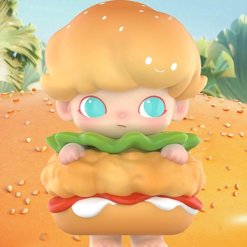 POPMART DIMOO x KFC food อาหารอร่อย กล่องตาบอด  สไตล์ที่เลือกได้ น่ารักตุ๊กตา ของเล่น