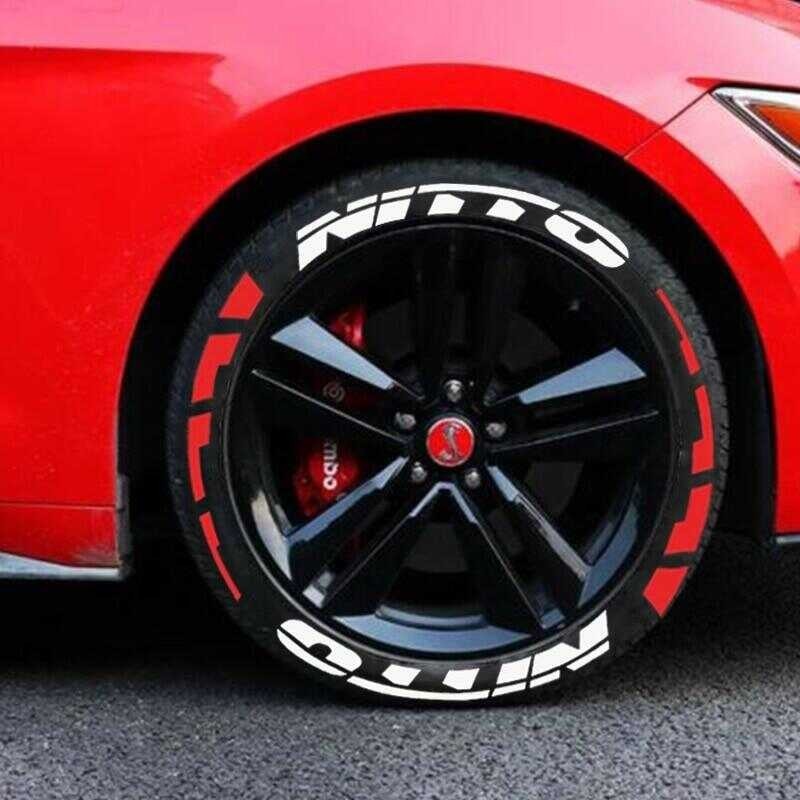 ❤ Xuming Stickers Car Tyre Stickers Lettering Wheel Letters Personalized Universal Waterproof Fir