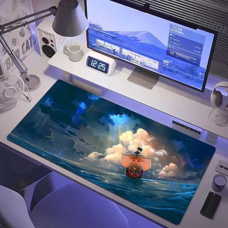 One Piece Gaming Mouse Pad อะนิเมะ Gamer คีย์บอร์ดแผ่นรองเม้าส์ความเร็ว XXL ยาง 900x400x2 มม.การ์ตูน Big Motbook คอมพิวเตอร์ PC Mousepad