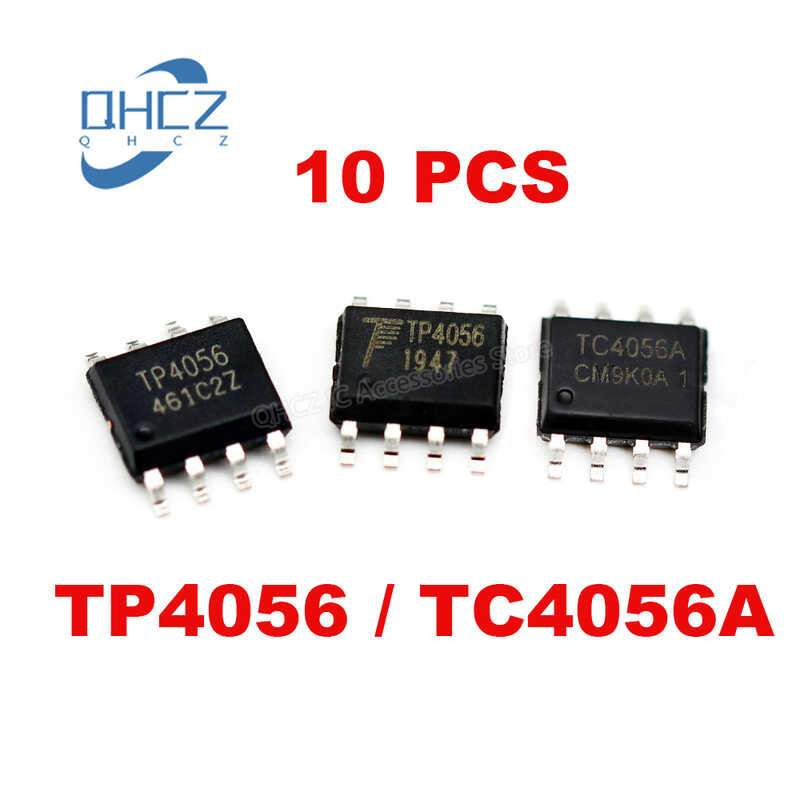 10Pcs Tp4056 Sop8 4056E Tc4056a Tp4056e 4056 Sop-8 SOP SMD ใหม่วงจรรวม IC ชิปสต็อก