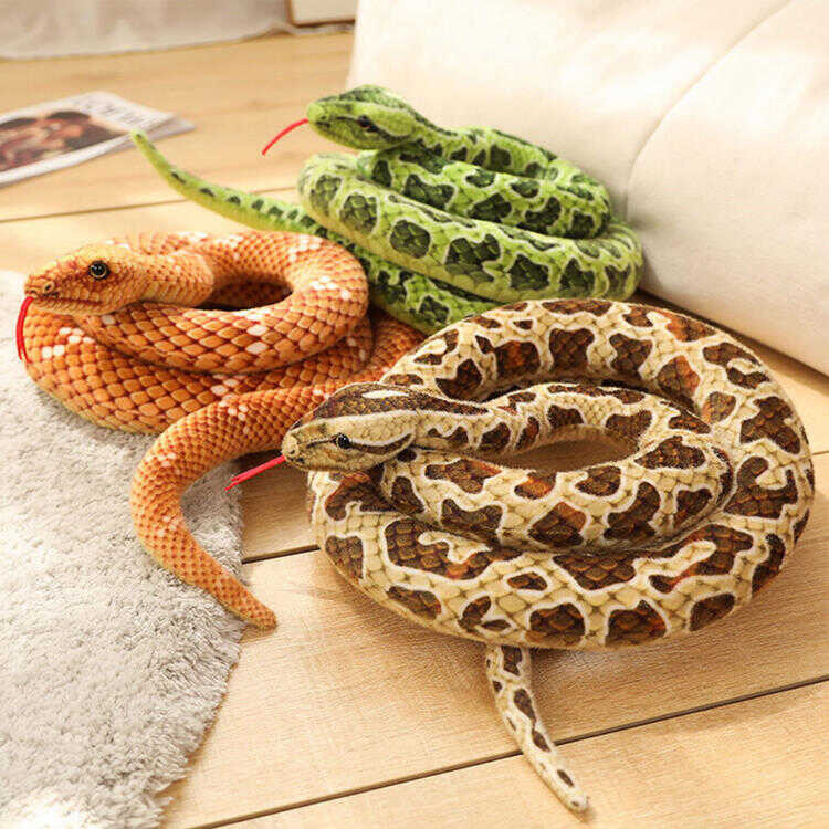 Stuffed Snake Animal 78.7In Simulation Huge Stuffed Animals Soft Snake Cushion Snake Cat Toy Snake s