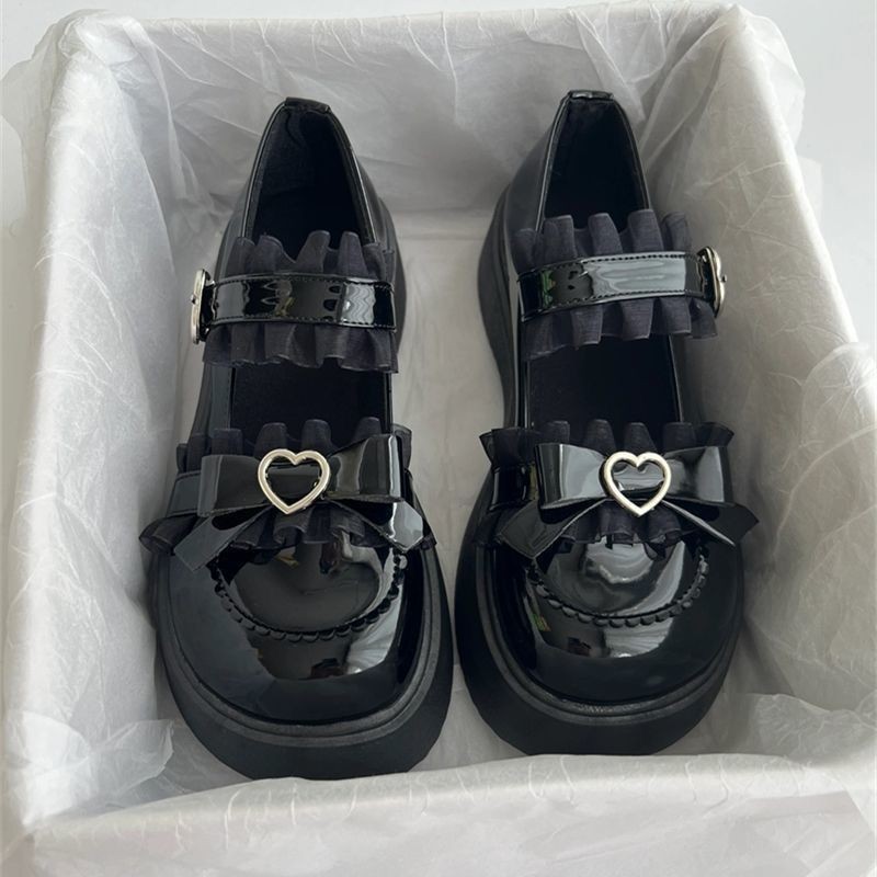 ญี่ปุ่นหวาน lo รองเท้า original lolita big toe รองเท้าผู้หญิงยอดนิยม Mary Jane รองเท้าหนังขนาดเล็กผ