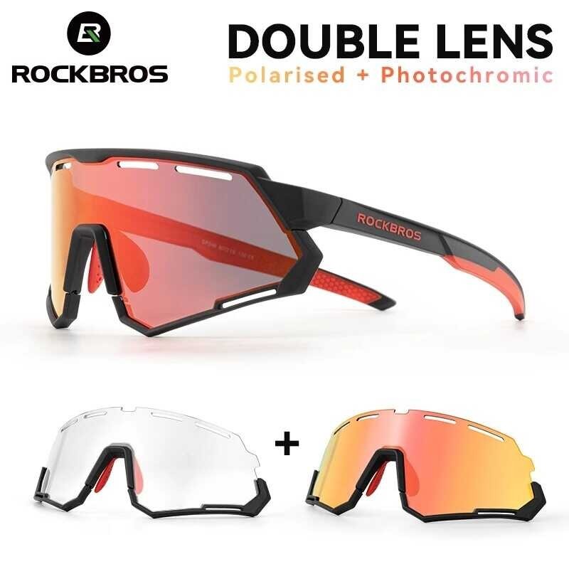 Glasses ROCKBROS Bicycle Polarized Photochromic Lens Bike Sunglasses MTB Road Goggle Eyewear Sport Sun Protection