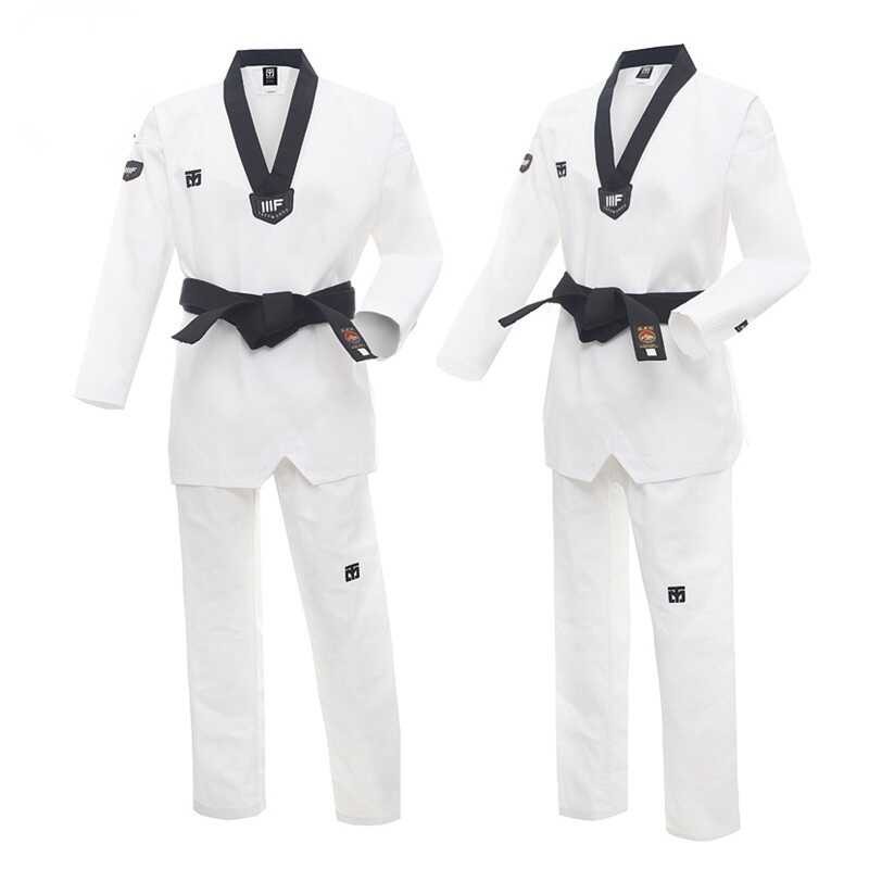 Kids Breathable Cotton Taekwondo Uniform Karate Suite Adult Uniform