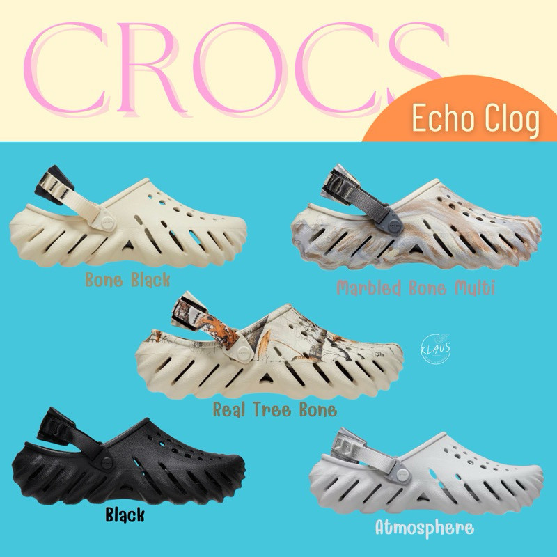 ♞,♘,♙Crocs Echo Clog แท้ 100%