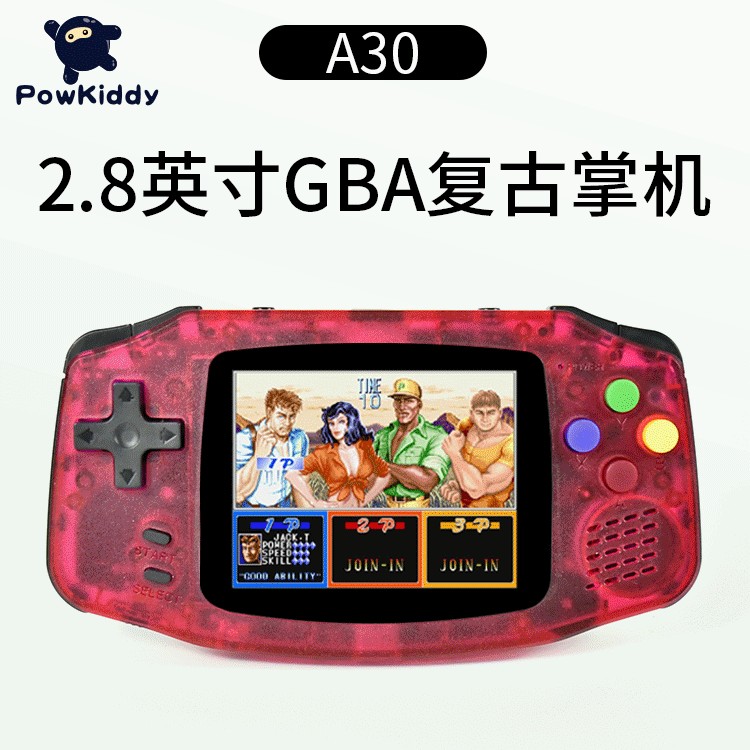 ♞,♘Paojitang A30 มือถือ GBA retro เปิดคอนโซลเกมมือถือ PS อาเขต nostalgic IPS cross-border emulator